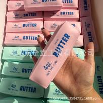 Butter Stick Squishy Stress Ball Fidget Toy Crunchy Squeeze Toy Round Blocks Filled ASMR Anti Stress Release Hand Relax Gift Toy rožinė