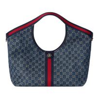 GUCCI džinsinis pirkinių krepšys, rankinė didelė moteriška mėlyna 853971-FAFFQ-8864 One Size 1 black