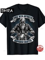 Sons With Arthritis Ibuprofen Chapter Graphic Tshirt Unisexs Casual Biker Motorcycle Rider Soft Cotton Loose 2026 Summer Oneck Tee 4XL black