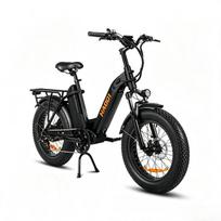 HAOQI Antelope 2.0 Dvigubos baterijos elektrinis dviratis 48V 24.6Ah 140km ilgas nuotolis 20x4.0 storos padangos Miesto keliautojas Ebike Hidraulinis stabdys 48V 24.6 Ah (insgesamt 1200Wh)250W juoda