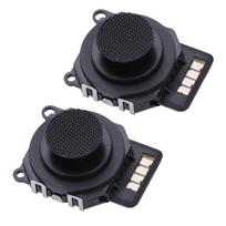 2PCS Durable for PSP 2000 Joystick Replacement Precision Black Analog Stick 3D Button Joystick Console Repair black