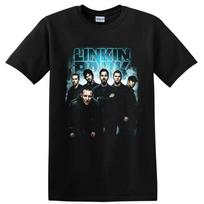 Linkin Park Rock Music Pop Art Band Poster Graphic T Shirt Concert Fan Tee Gift S gray