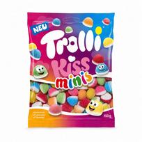 Trolli Mini Kiss vaisiniai saldainiai, įvairių vaisių skonio, 150g #Fruit Flavor*1pack blue