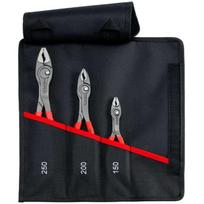 Knipex twinGrip roll-up bag, front gripping pliers set, 3-piece (red)