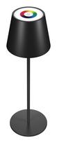 RealPower LED-RGB Tischlampe dimmbar mit Akku,black