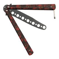 Treniruočių Peilis Balisong Red Skull