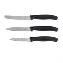 Victorinox Swiss Classic 6.7113.34 3 vnt. virtuvinių peilių rinkinys, juodas