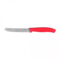 Virtuvinis peilis Victorinox Swiss Classic 6.7831.C1 dantytais ašmenimis, raudona