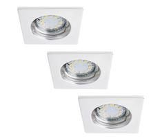 Rabalux 1052 - KOMPLEKTAS 3x LED įleidžiamas lubinis šviestuvas LITE 1xGU10-LED/3W/230V IP44