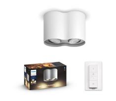 Philips - LED Reguliuojamas akcentinis šviestuvas Hue PILLAR 2xGU10/5W/230V + VP