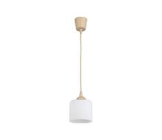 BRILAGI - LED liustra ant laido RETRO GLASS 1xE27/60W/230V skersmuo 10 cm smėlinė/balta