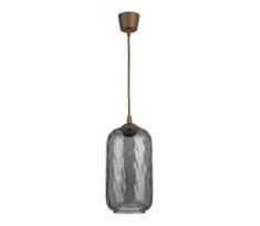 BRILAGI - LED pakabinama liustra ant laido R GLASS 1xE27/60W/230V skersmuo 14 cm ruda/dūminė pilka