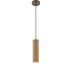 Brilliant - Pakabinamas šviestuvas su laidu LAKEWOOD 1xGU10/10W/230V Ø 10 cm rudas