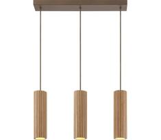 Brilliant - Pakabinamas šviestuvas ant laido LAKEWOOD 3xGU10/10W/230V rudas