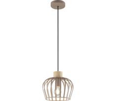 Brilliant - Pakabinamas šviestuvas ant laido NORDIC CAGE, 1 x E27 / 20 W / 230 V, skersmuo 25 cm, smėlio spalvos