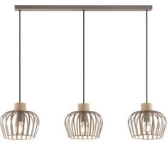 Brilliant - Pakabinamas šviestuvas ant laido NORDIC CAGE 3xE27/20W/230V smėlio spalvos
