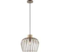 Brilliant - Pakabinamas šviestuvas su laidu NORDIC CAGE 1xE27/20W/230V Ø 35 cm smėlio spalvos