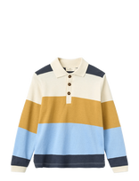 Copenhagen Colors - Stripe Pique Polo W. Ls - Ilgarankoviai polo marškinėliai - Geltona
