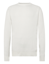 Lindbergh - Ribbed L/S O-Neck Knitribbed L/S O-Neck Knit - Apvalios apykaklės megztinis - Balta
