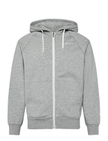 Asics - Asics Logo Fleece Full Zip Hoodie - Sportinis džemperis su gobtuvu - Pilka