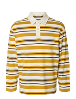 Selected - Slmrelaxjack Stripe Ls Polo - Marškinėliai ilgomis rankovėmis - Geltona