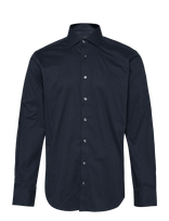 Bruun & Stengade - Bs Maas Modern Fit Shirt - Verslo marškiniai - Juoda