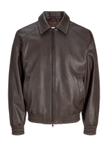 Jack & Jones - Jjeseattle Pu Jacket - Odinis švarkelis - Ruda
