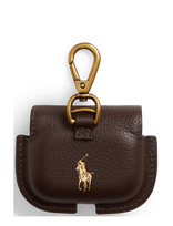 Polo Ralph Lauren - Pebbled Leather Airpods Pro 3 Case - Ausinių dėklas - Ruda