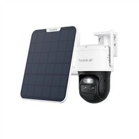 Reolink 4K Dual-Lens Wi-Fi 6 Battery-Powered Security Camera withSolar Panel 2 | Trackmix Series B770 | PTZ | 2.8mm/F1.6 | H.264/H.265 | Micro SD, Max