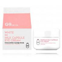 G9 SKIN White In Milk Whitening Capsule Eye Cream šviesinantis kapsulinis kremas akių kontūrui - 30 g.