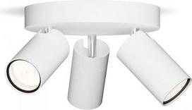 Ceiling/wall spotlight Idris, GU10, 3x5W, on a single plate, IP44, white 929004104401 | 8720169299153
