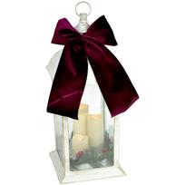 Advento žibintas, Led žvakė, 49 Cm, Balta, 3 žvakės