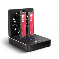 AXAGON USB-C 20Gbps docking station for 2x M.2 NVMe/SATA SSD with disk cloning function without PC | ADSA-M2C22
