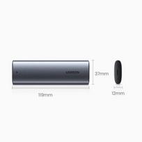 SSD Korpusas - UGREEN 10902 M.2 10Gbit/s USB Type-C Aliuminio Pilkas