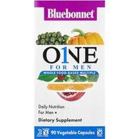Bluebonnet Nutrition, ONE vyrams, iš viso maisto produktų pagamintas kompleksinis preparatas, 90 daržovių kapsulių