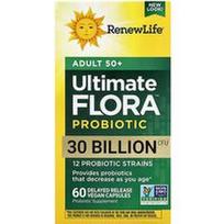 Renew Life, Ultimate Flora™ Probiotic, suaugusiems 50+, 60 veganiškų kapsulių