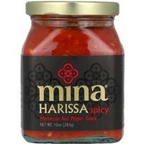 Mina, Harissa, Maroko raudonųjų pipirų padažas, aštrus, 10 uncijų (283 g)