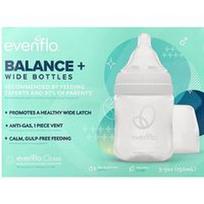 Evenflo Feeding, Balance+ platūs buteliai, lėtas srautas, 0+ mėnesių, 3 buteliai, po 5 uncijas (150 ml)