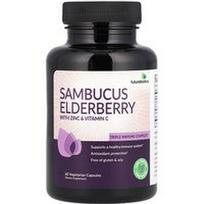 Futurebiotics, Sambucus šeivamedžio uogos su cinku ir vitaminu C, 60 vegetariškų kapsulių