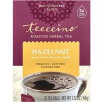 Teeccino, Skrudinta žolelių arbata su lazdyno riešutais, be kofeino, 10 arbatos pakelių, 60 g