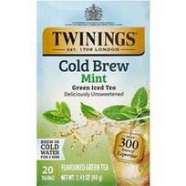 Twinings, Šaltos arbatos su ledu, žalioji arbata, mėtinė, nesaldinta, 20 arbatos pakelių, 40 g