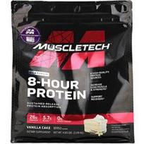 MuscleTech, Platinos 8 valandų baltymai™, vanilinis pyragas, 4,6 svaro (2,09 kg)