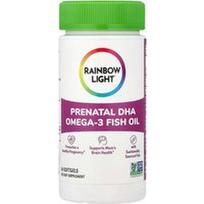 Rainbow Light, Prenatalinis DHA Omega-3 žuvų taukai, 60 minkštųjų kapsulių
