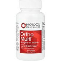 Protocol for Life Balance, „Ortho Multi™“, minkštosios kapsulės moterims, 90 minkštųjų kapsulių