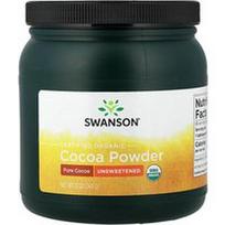 Swanson Vitamins, Sertifikuoti ekologiški kakavos milteliai, nesaldinti, 12 uncijų (340 g)