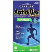 21st Century, Arthri-Flex Advantage + ciberžolė, 90 vegetariškų kapsulių