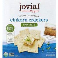 Jovial, Ekologiški raugintos tešlos einkorn krekeriai su rozmarinais, 128 g