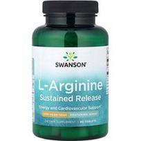 Swanson Vitamins, L-argininas, ilgalaikio atpalaidavimo, 1 000 mg, 90 tablečių