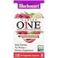 Bluebonnet Nutrition, Ladies' ONE®, viso maisto kartotinis, 60 daržovių kapsulių