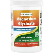 Best Naturals, Magnio glicinato milteliai, 454 g (1 svaras)